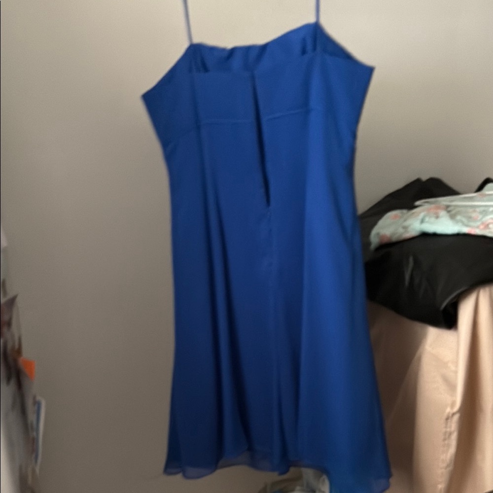 David's Bridal Royal Blue Dress - Picture 3 of 4